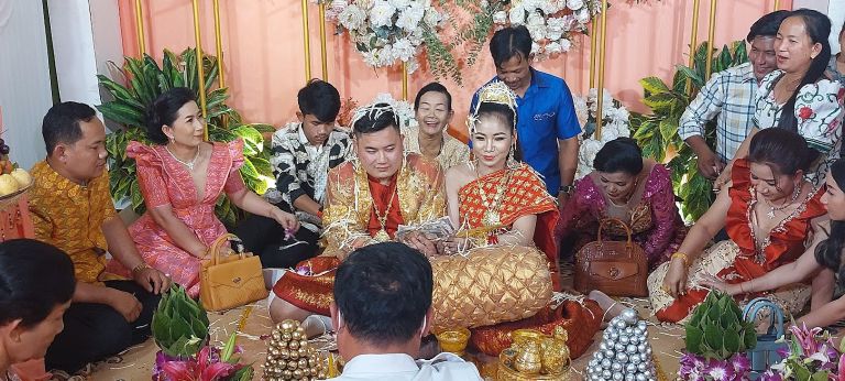 Traditional Khmer wedding.